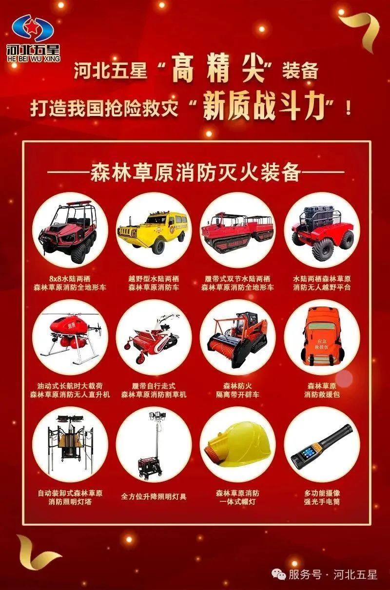 河北五星“高、精、尖”森林草原消防滅火裝備，打造我國搶險救災“新質戰斗力”